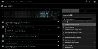 Gitea Dashboard With Repository List