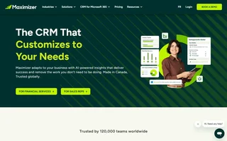 Maximizer Crm Homepage With Dashboard Panels
