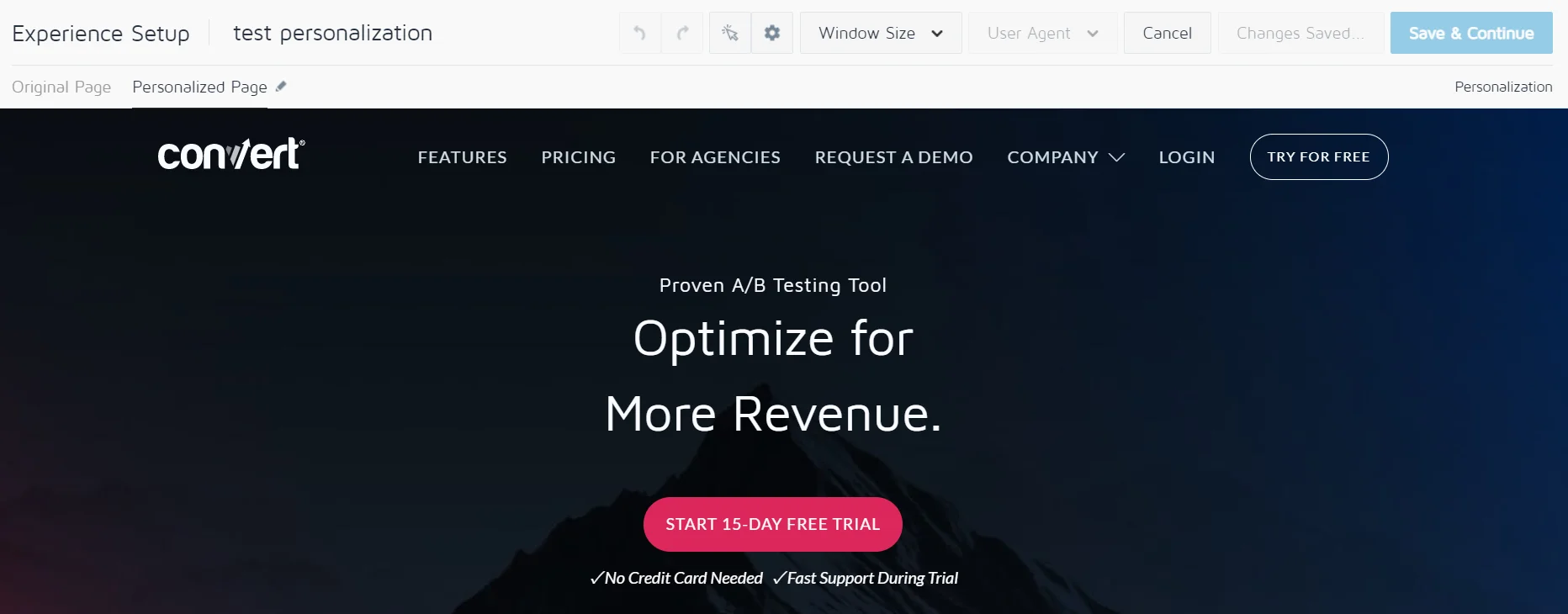 Visual Editor On Live Page