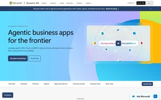 Dynamics 365 Homepage