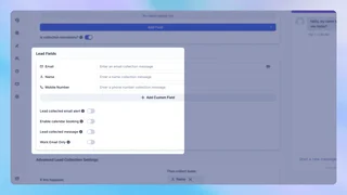 Lead Field Collection Settings