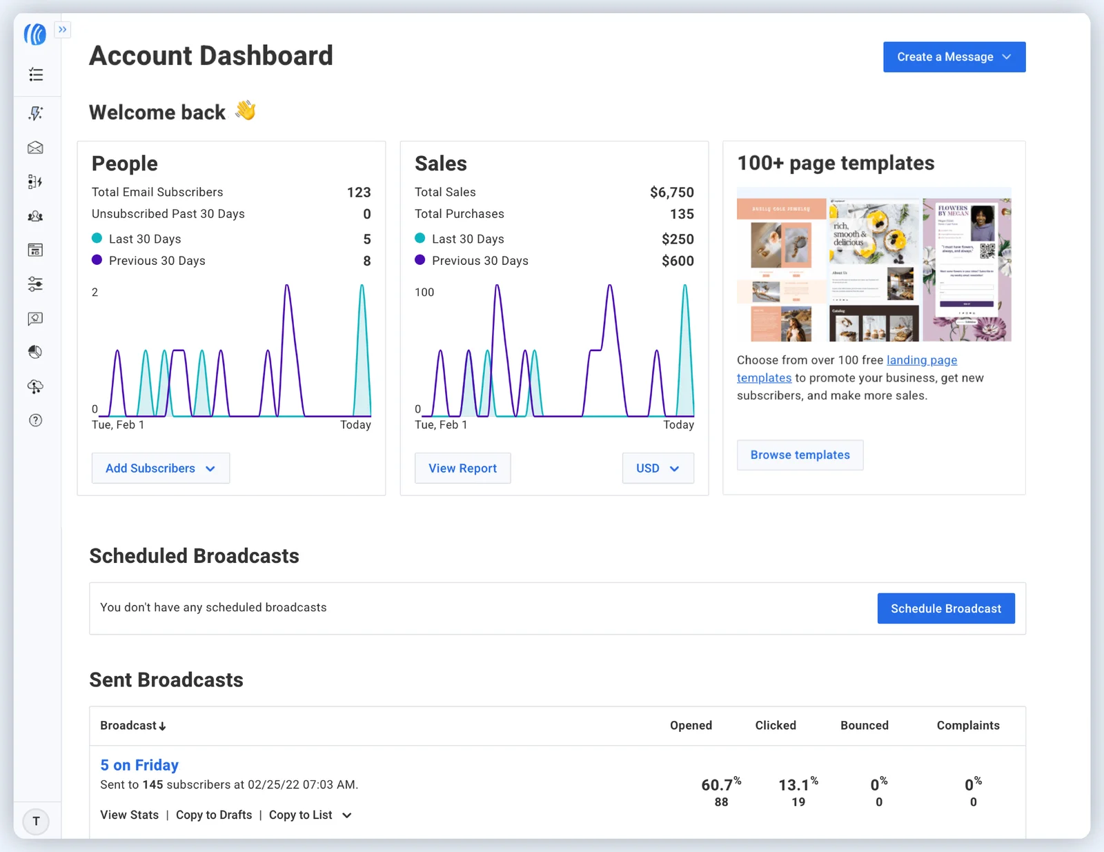 Account Dashboard