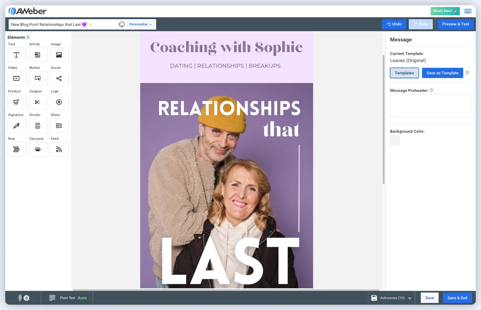 Drag And Drop Message Editor