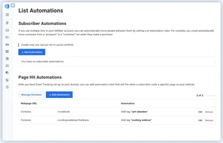 List Automations