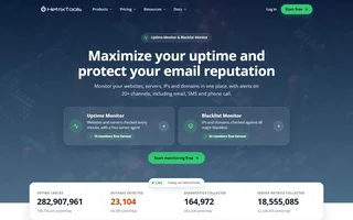 Hetrixtools Homepage With Monitor Cards