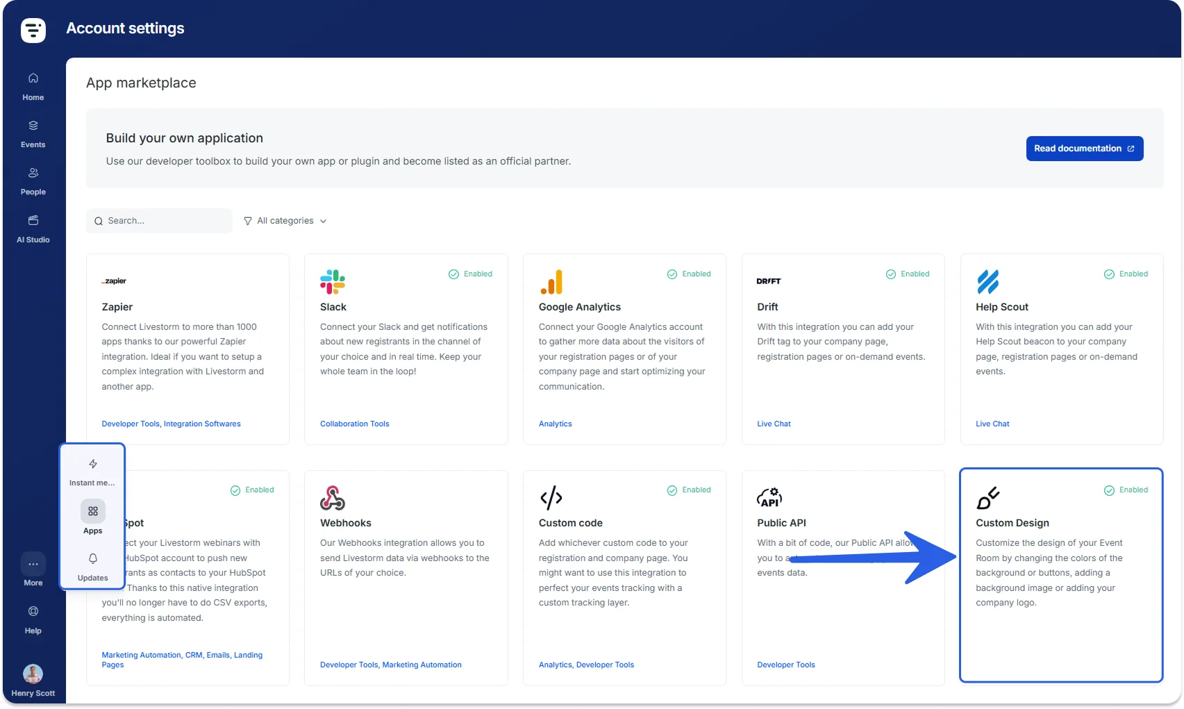 App Marketplace