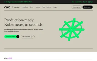 Civo Kubernetes Homepage With Product Headline