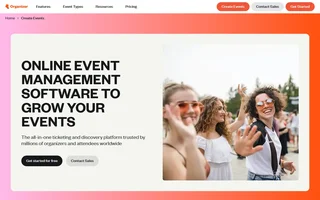 Eventbrite Homepage