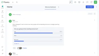 Home Dashboard With The Team Activity Feed
