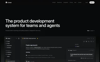 Linear Homepage With The Issue App Window