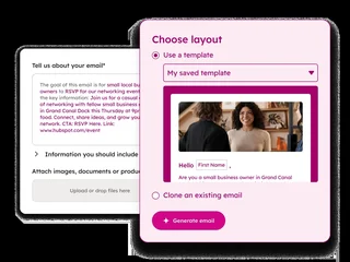 Ai Content Menu In The Email Editor