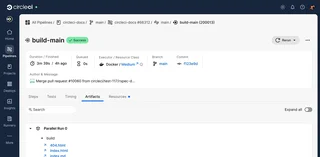Job Artifacts And Details