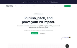 Prezly Homepage
