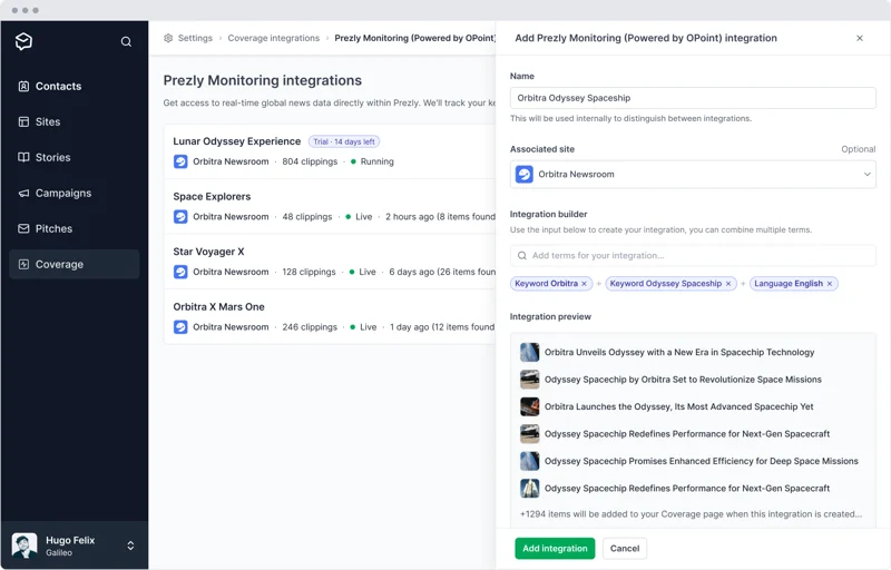 Monitoring Integrations
