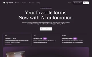 Typeform Homepage