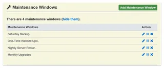 Maintenance Windows