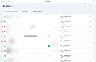 Call Logs With Inbound And Missed Calls