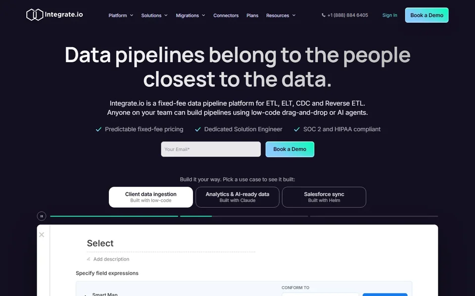 Integrate Io Homepage With Pipeline Editor Demo