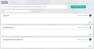 Private Module Registry