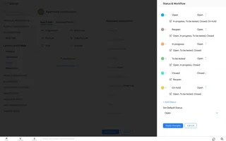 Status And Workflow Settings