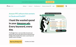 Ad Badger Homepage With Search Terms Illustration