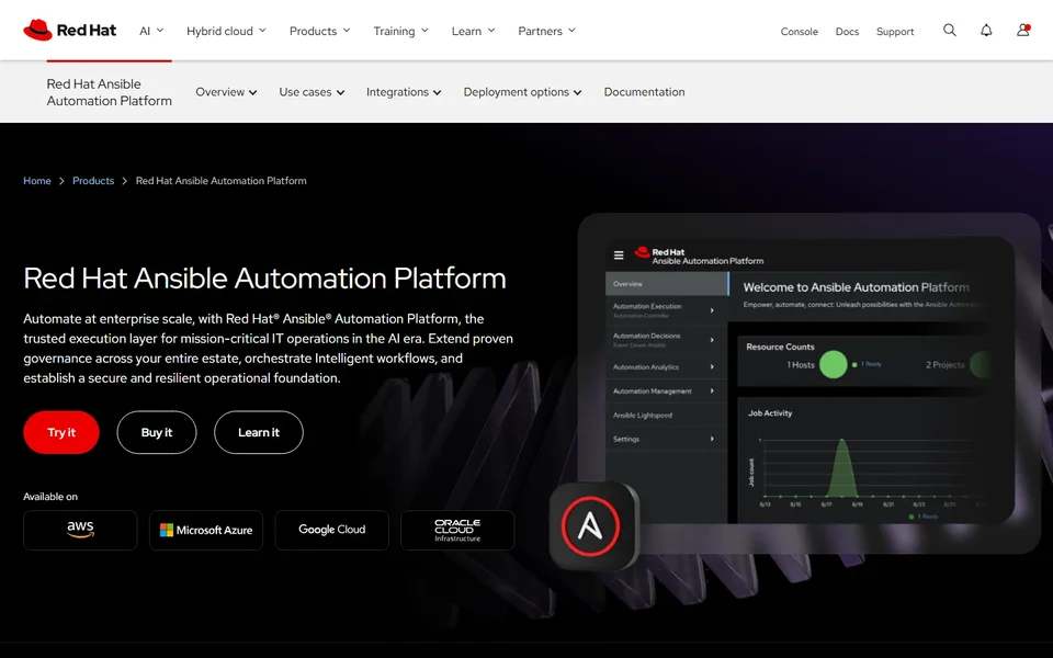 Ansible Homepage With Dashboard Panel