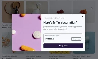 Friend Offer Landing Popup