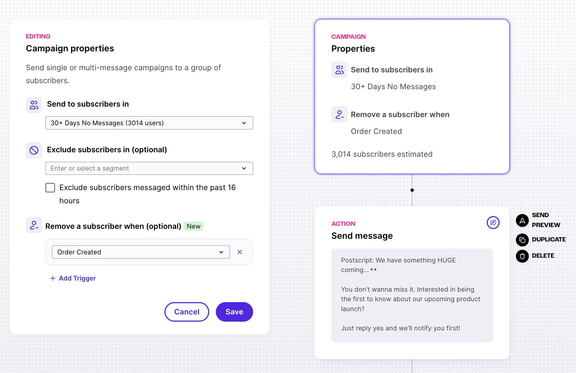Campaign Properties Editor