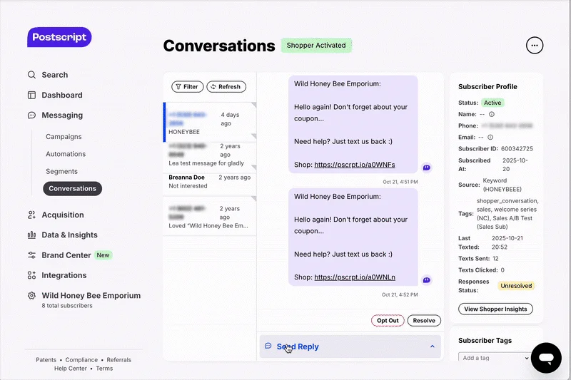 Conversations Inbox