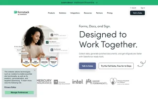 Formstack Homepage