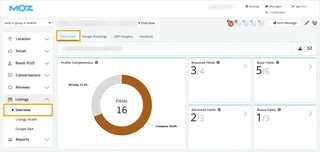 Listings Overview Dashboard