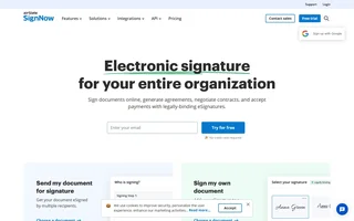 Signnow Homepage
