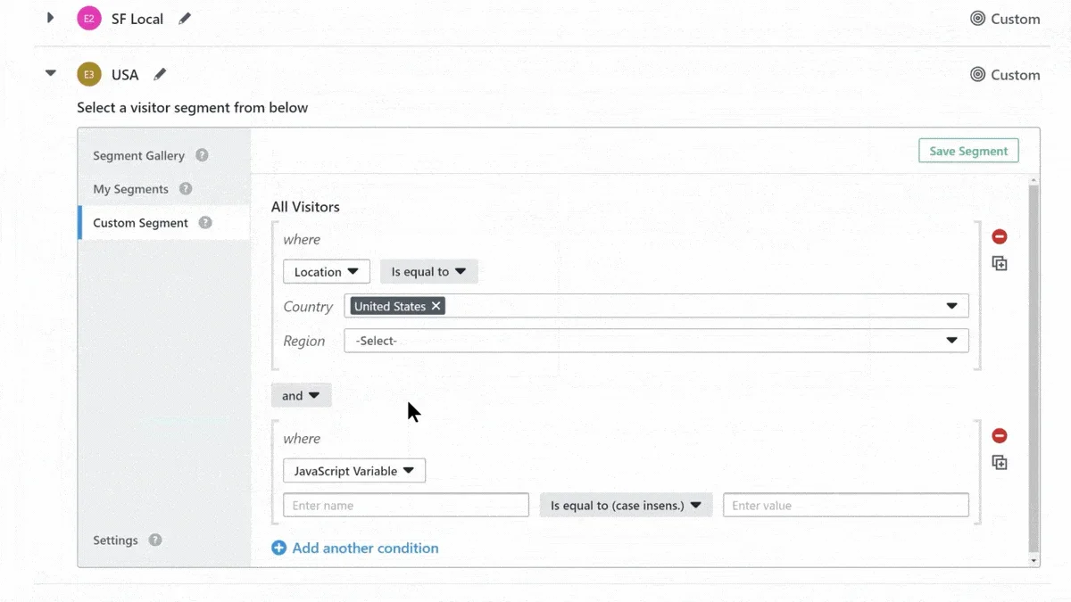 Personalize Targets And Segments
