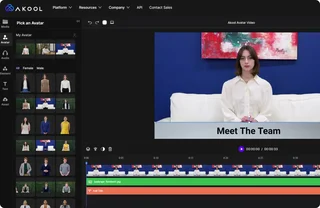 Avatar Video Editor With Timeline