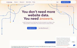 Lucky Orange Homepage
