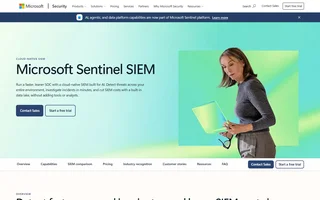 Microsoft Sentinel Siem Homepage