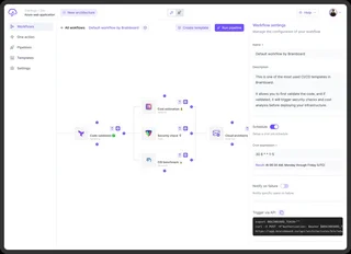 Workflows Editor With Pipeline Settings