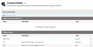 Custom Fields Configuration