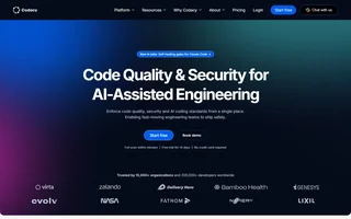 Codacy Homepage With Code Quality Headline