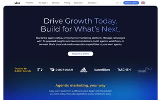 Skai Homepage With Agentic Marketing Headline