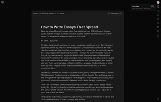 Document Editor In Dark Theme With Ask Lex