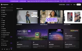Imagineart Home With Tools Sidebar And Studios