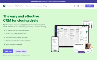 Pipedrive Homepage