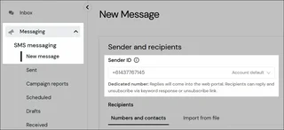 New Sms Message Composer