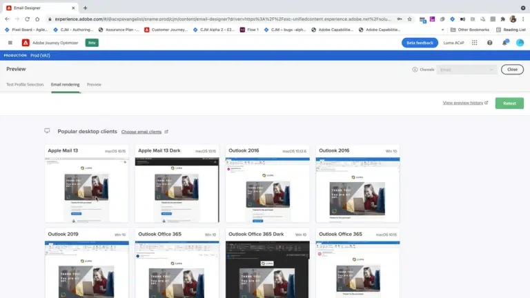 Email Designer Interface