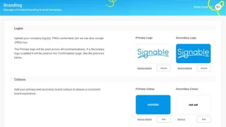 Branding Settings With Logo Upload