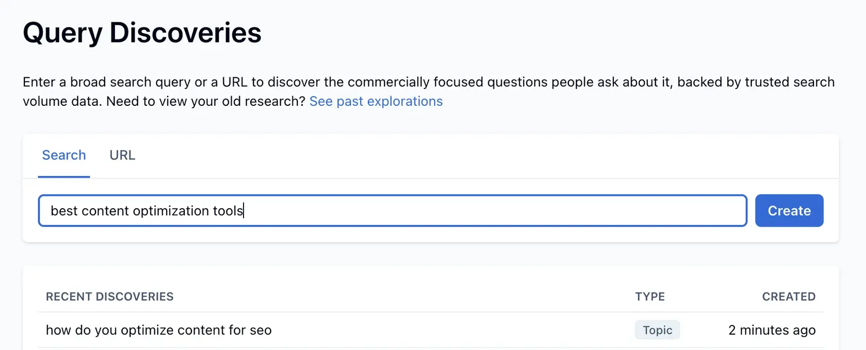 Query Discoveries