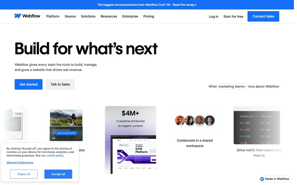 Webflow Homepage