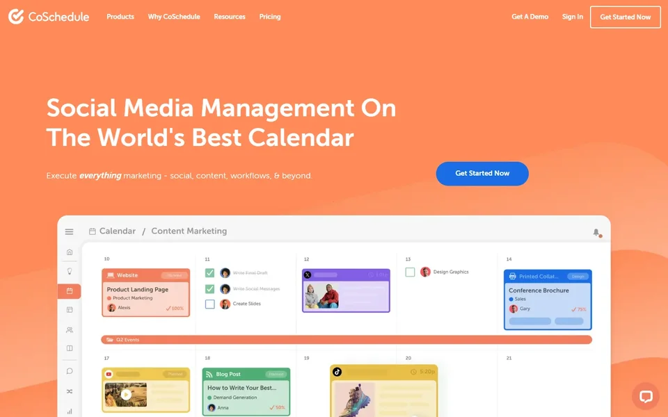 Coschedule Homepage