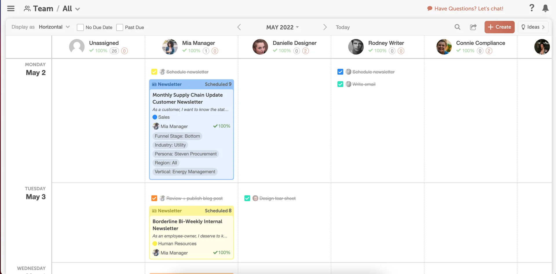 Team Workload Dashboard